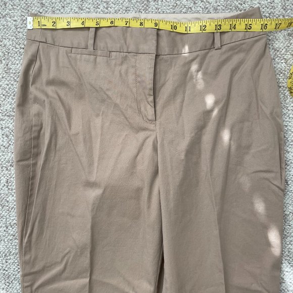 NWT Talbots Curvy Khaki Cropped Pants Size 8 - Picture 6 of 10